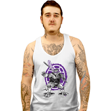 Load image into Gallery viewer, Daily_Deal_Shirts Tank Top, Unisex / Small / White Donatello Sumi-e
