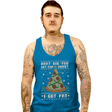 Load image into Gallery viewer, Shirts Tank Top, Unisex / Small / Sapphire Fatty Christmas
