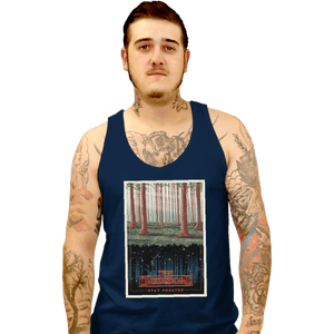 Shirts Tank Top, Unisex / Small / Navy Visit the Upside Down