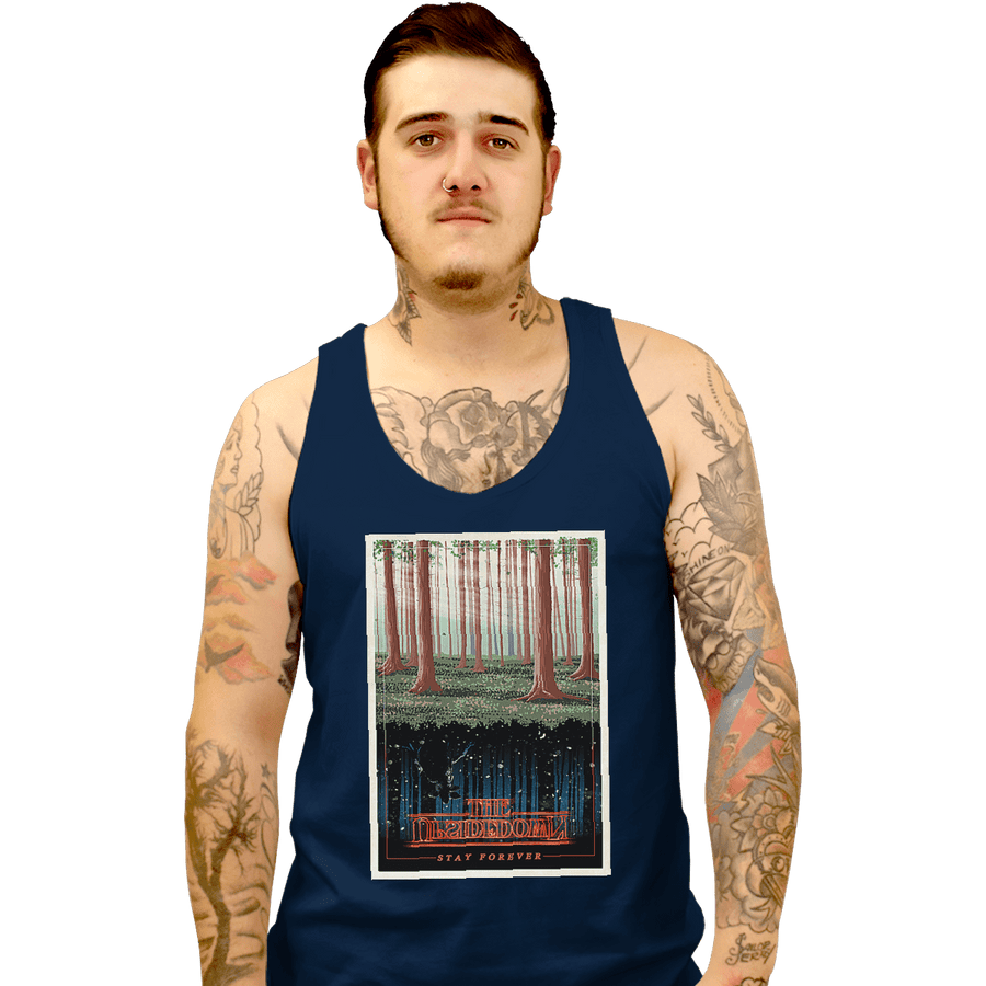 Shirts Tank Top, Unisex / Small / Navy Visit the Upside Down