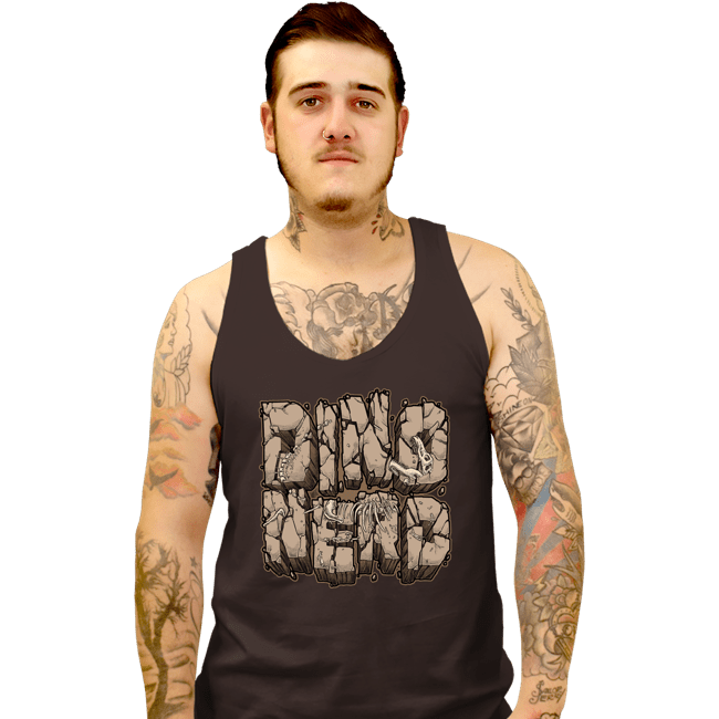 Shirts Tank Top, Unisex / Small / Black Dino Nerd
