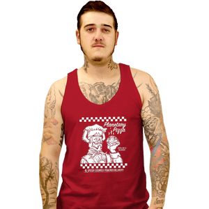 Daily_Deal_Shirts Tank Top, Unisex / Small / Red Planetary Pizza