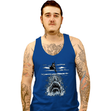 Load image into Gallery viewer, Daily_Deal_Shirts Tank Top, Unisex / Small / Royal Blue Shark Repellent

