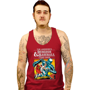 Daily_Deal_Shirts Tank Top, Unisex / Small / Red The Android's Dungeon & Baseball Card Shop