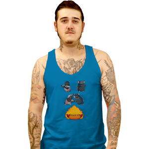 Secret_Shirts Tank Top, Unisex / Small / Sapphire Hot Dog Fusion