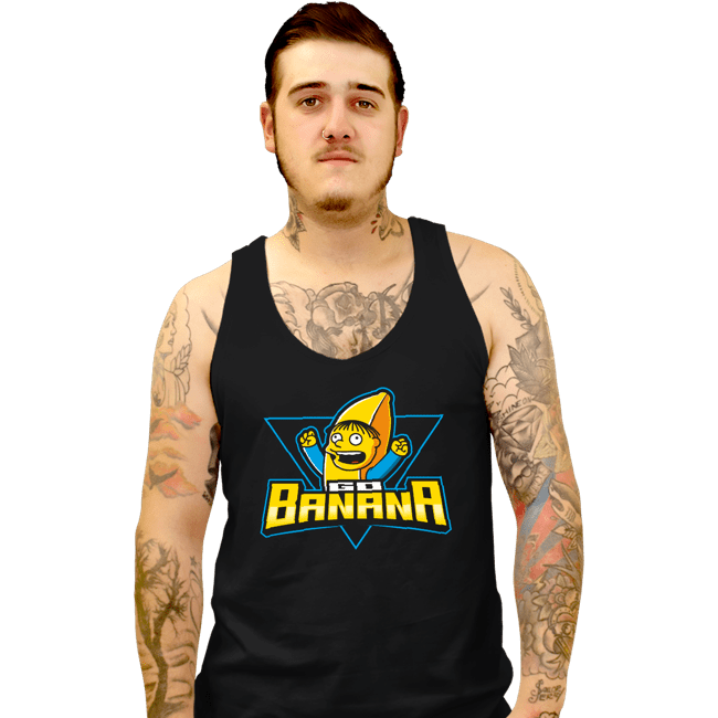 Daily_Deal_Shirts Tank Top, Unisex / Small / Black Go Banana