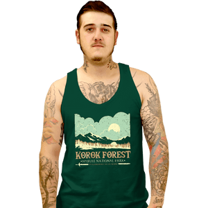 Daily_Deal_Shirts Tank Top, Unisex / Small / Black Legendary Forest