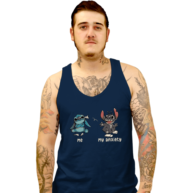 Secret_Shirts Tank Top, Unisex / Small / Navy My Anxiety