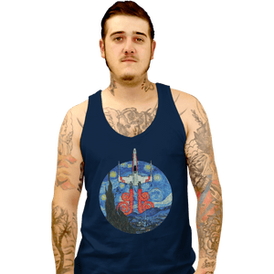 Shirts Tank Top, Unisex / Small / Navy Starry Fighter