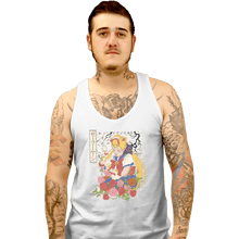 Load image into Gallery viewer, Shirts Tank Top, Unisex / Small / White Moon Print
