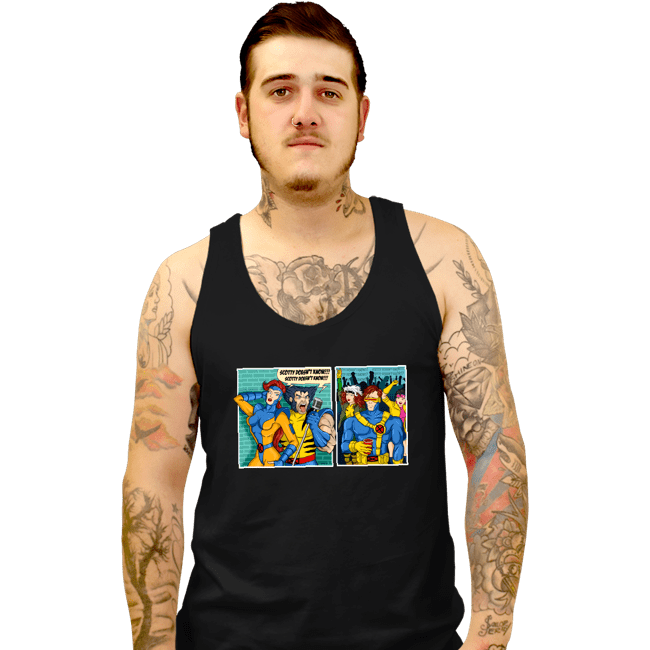 Secret_Shirts Tank Top, Unisex / Small / Black He Doesn't Know