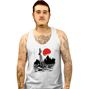 Shirts Tank Top, Unisex / Small / White Red Sun Hero