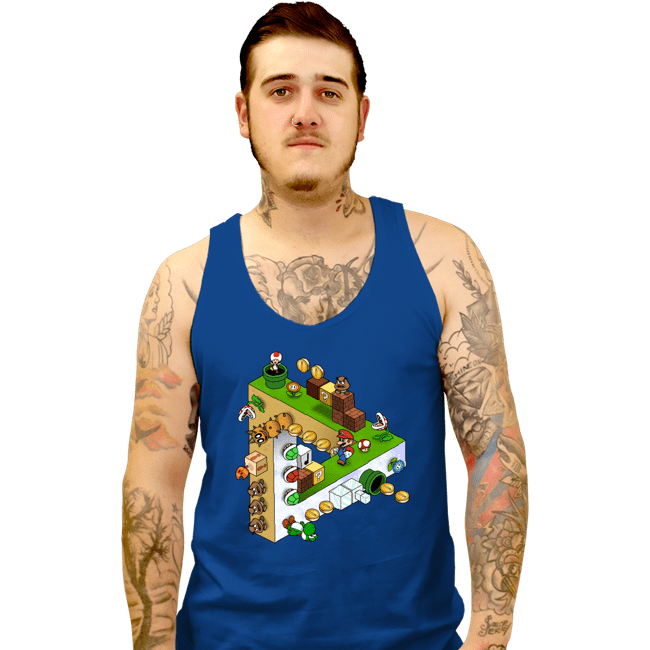 Daily_Deal_Shirts Tank Top, Unisex / Small / Royal Blue Impossible Platforms