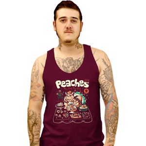 Daily_Deal_Shirts Tank Top, Unisex / Small / Maroon Peaches Peaches Peaches