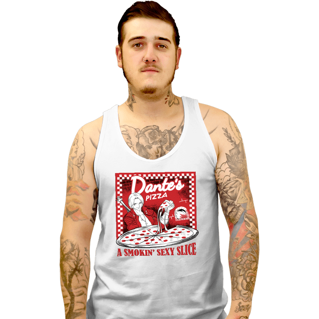 Shirts Tank Top, Unisex / Small / White Sexy Slice