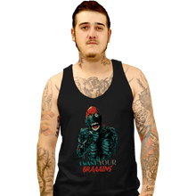 Load image into Gallery viewer, Daily_Deal_Shirts Tank Top, Unisex / Small / Black Tarman Wants Your Brains!
