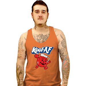 Shirts Tank Top, Unisex / Small / Orange Kool AF Man