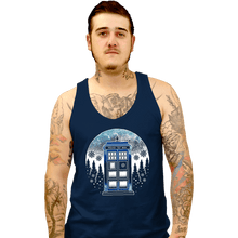 Load image into Gallery viewer, Secret_Shirts Tank Top, Unisex / Small / Navy Time And Space And Snow
