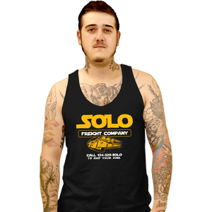 Daily_Deal_Shirts Tank Top, Unisex / Small / Black Solo Freight Co.