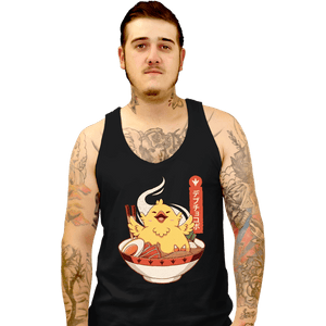 Shirts Tank Top, Unisex / Small / Black Fat Chocobo Ramen