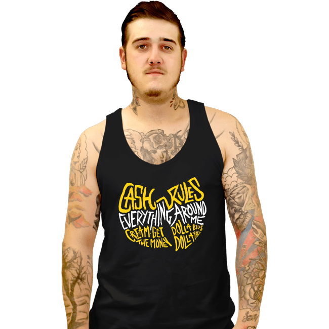 Secret_Shirts Tank Top, Unisex / Small / Black Cash Rules!