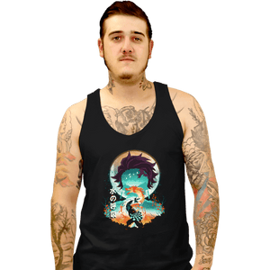 Daily_Deal_Shirts Tank Top, Unisex / Small / Black Demon Tanjiro