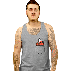 Secret_Shirts Tank Top, Unisex / Small / Sports Grey Pocket Pochita