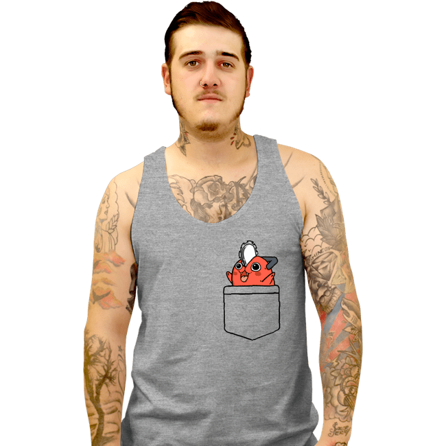 Secret_Shirts Tank Top, Unisex / Small / Sports Grey Pocket Pochita
