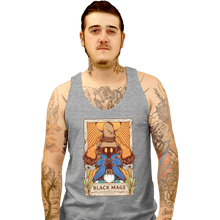 Load image into Gallery viewer, Secret_Shirts Tank Top, Unisex / Small / Sports Grey Black Mage Tarot Card
