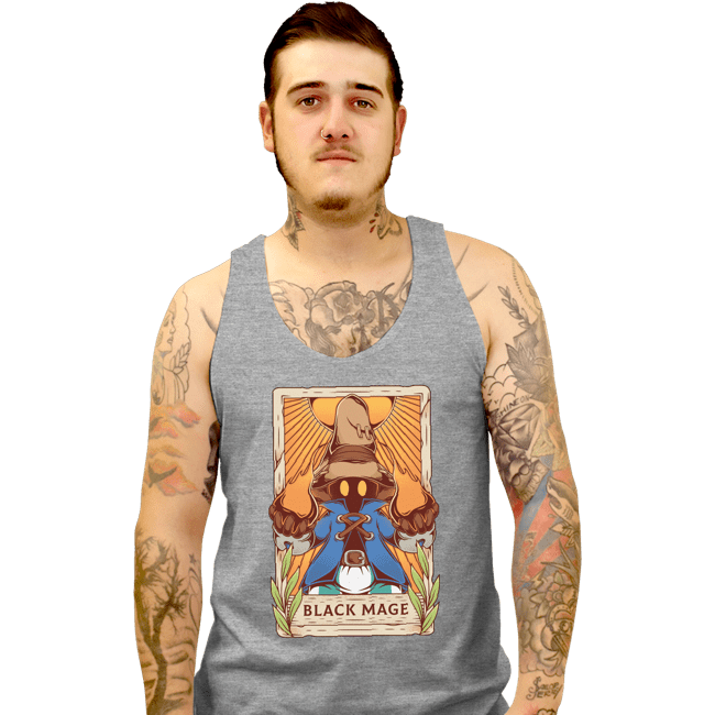 Secret_Shirts Tank Top, Unisex / Small / Sports Grey Black Mage Tarot Card