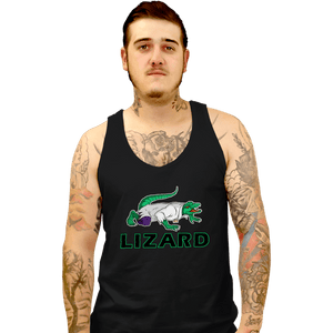 Shirts Tank Top, Unisex / Small / Black Lizard