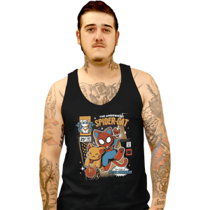 Shirts Tank Top, Unisex / Small / Black Spider-Cat