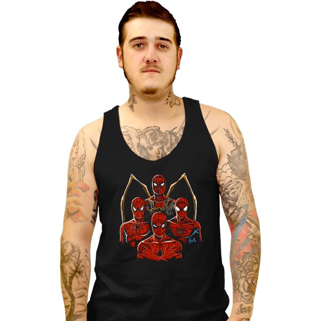 Shirts Tank Top, Unisex / Small / Black The Four Spidermen