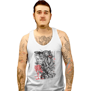 Shirts Tank Top, Unisex / Small / White Legend Of The Saiyan