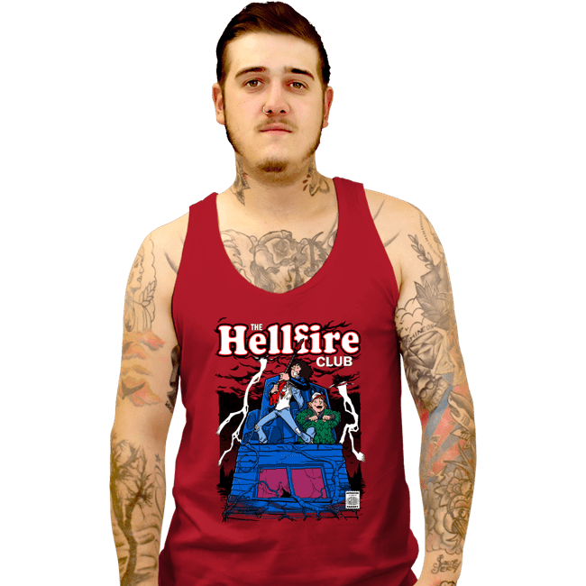Daily_Deal_Shirts Tank Top, Unisex / Small / Red The Hellfire Club Comics
