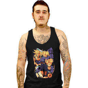 Daily_Deal_Shirts Tank Top, Unisex / Small / Black Saiyan Time Traveller