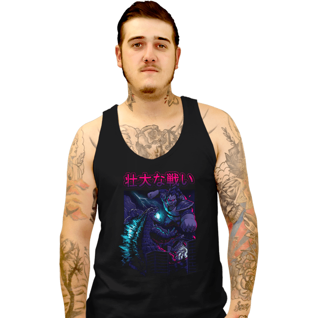 Secret_Shirts Tank Top, Unisex / Small / Black Epic Kaiju Battle