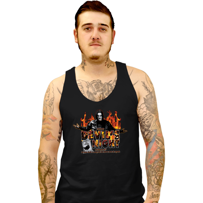 Daily_Deal_Shirts Tank Top, Unisex / Small / Black Devil's Night In Detroit
