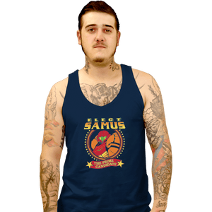 Shirts Tank Top, Unisex / Small / Navy Elect Samus - The Prime Candidate