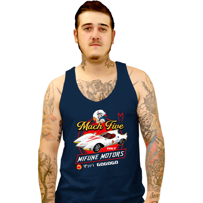 Secret_Shirts Tank Top, Unisex / Small / Navy Mifune Motors