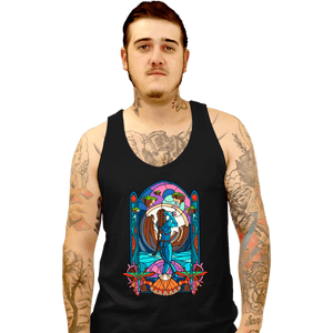 Daily_Deal_Shirts Tank Top, Unisex / Small / Black Stained Glass Paradise