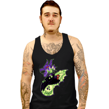 Load image into Gallery viewer, Shirts Tank Top, Unisex / Small / Black Magical Silhouettes - Maleficent
