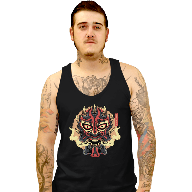 Shirts Tank Top, Unisex / Small / Black Nightbrother Oni Mask