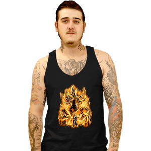 Daily_Deal_Shirts Tank Top, Unisex / Small / Black Golden Ultrainstinct