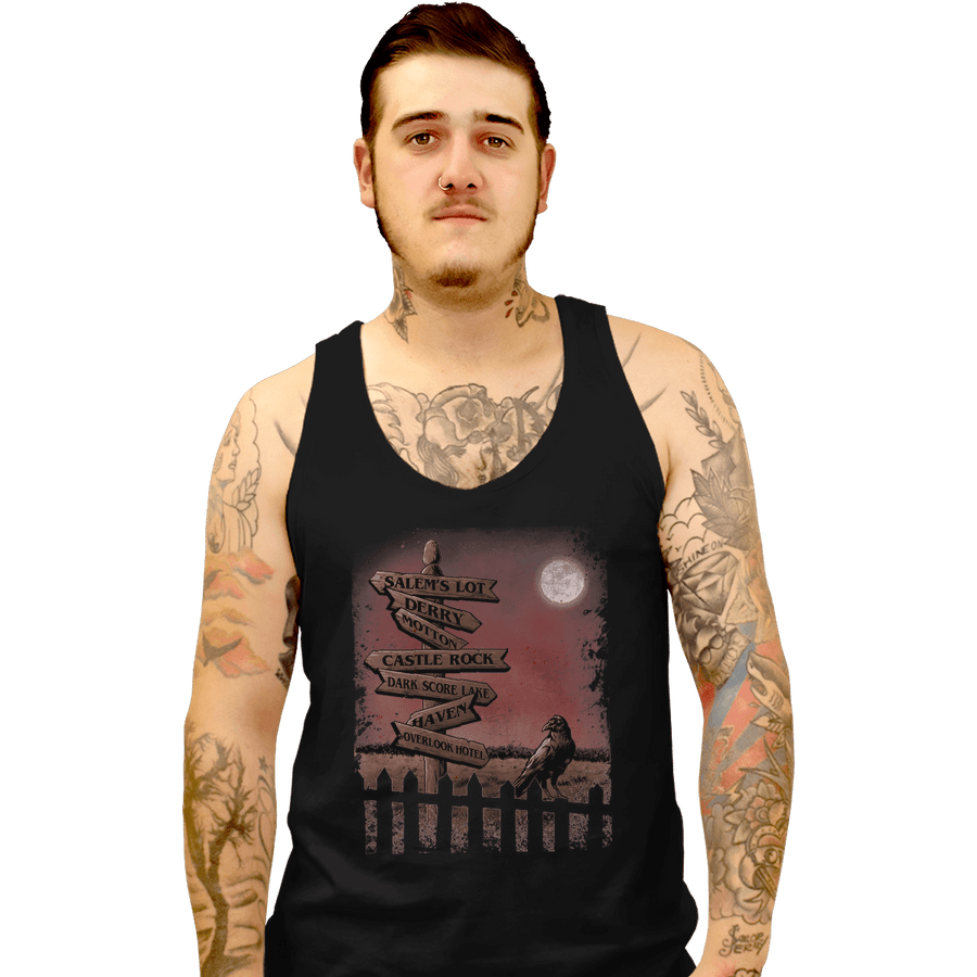 Shirts Tank Top, Unisex / Small / Black Horror Crossroads