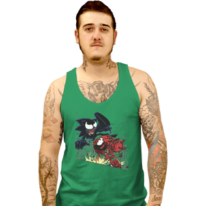Shirts Tank Top, Unisex / Small / X (more expensive blank) Echidna Vs Hedgehog