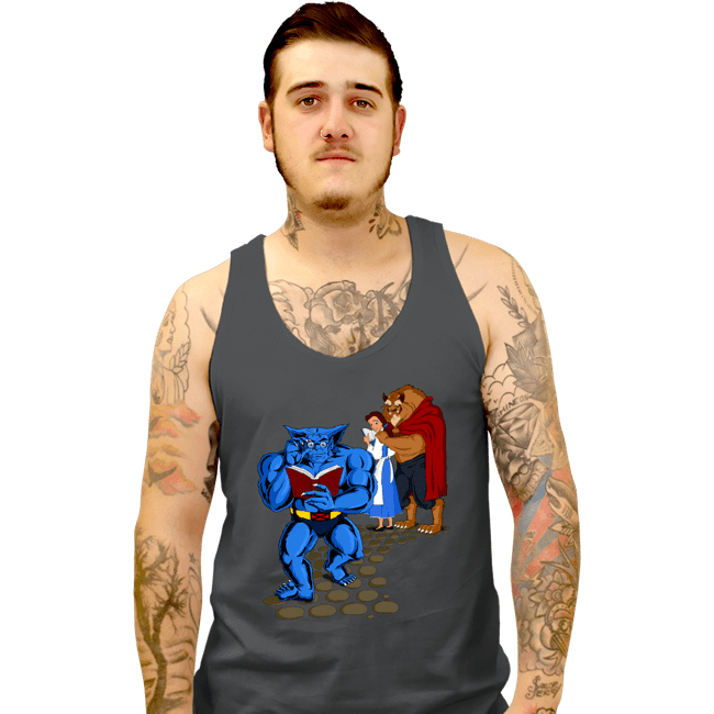 Secret_Shirts Tank Top, Unisex / Small / Charcoal Torn Between Two Beasts