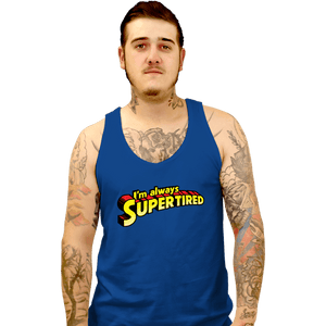 Shirts Tank Top, Unisex / Small / Royal Blue Supertired