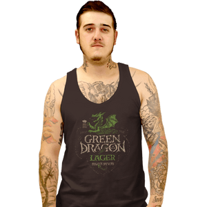 Shirts Tank Top, Unisex / Small / Black Green Dragon Lager
