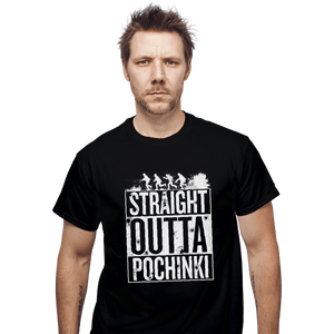 Shirts T-Shirts, Unisex / Small / Black Straight Outta Pochinki
